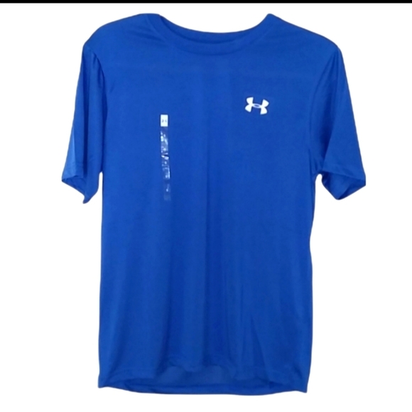 2/$25 LAST ONE!! UNDER ARMOUR Men's Heatgear Tech Tee Royal Blue Size Small - Picture 7 of 7